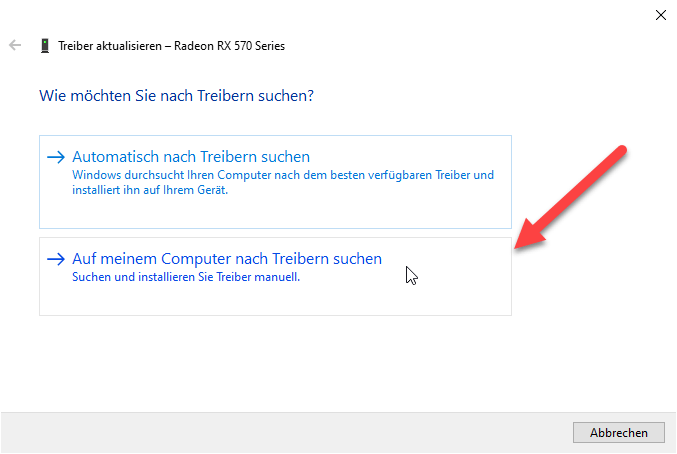 treiber suchen