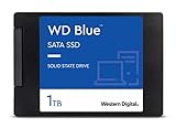 WD Blue SATA SSD 1 TB, 2,5 Zoll (interne SSD, hohe Zuverlässigkeit, Lesevorgänge bis zu 560 MB/s, Schreibvorgänge bis zu 530 MB/s, stoßsicher und WD F.I.T. Lab-zertifiziert)