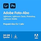Adobe Creative Cloud Foto-Abo mit 20GB: Photoshop und Lightroom |...
