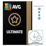 AVG Ultimate - Virenschutz-Paket mit AVG Secure VPN und AVG TuneUp zur Beschleunigung des PCs - für Windows, macOS, iOS und Android | 10 Gerät | 1 Jahr | PC/Mac | Aktivierungscode per Email