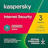 Kaspersky Internet Security 2022 Upgrade | 3 Geräte | 1 Jahr | PC/Mac/Mobile | Aktivierungscode per Email