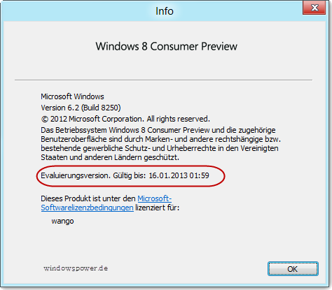 Testlaufzeit von Windows 8 Consumer Preview herausfinden testlaufzeit-windows-8