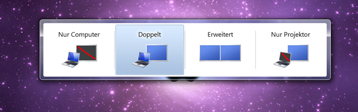 Tastenkombination Bildeinstellung Windows 7 monitor