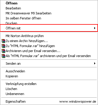 Öffnen von Datei-Typen mit einem bestimmten Programm 1196