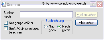 Text auf einer Webseite suchen 125