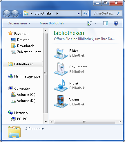 Windows Explorer Ansicht ändern bei Windows 7 explorer-alt