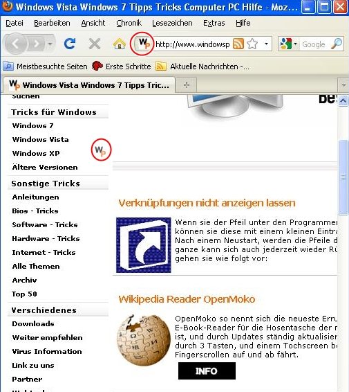 Internet Favoriten auf dem Desktop ablegen favoriten