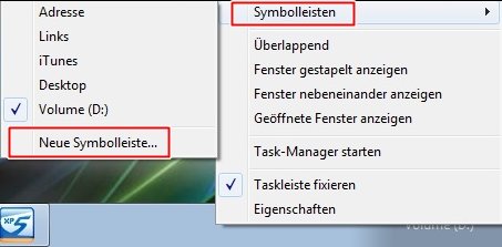 Favoriten an die Taskleiste heften favoriten1