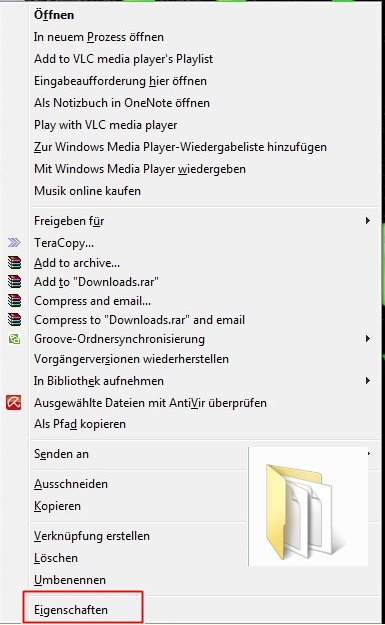 Ordnerberechtigungen einstellen ordner2