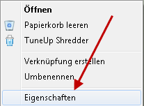 Frage beim Löschen von Dateien deaktivieren bei Windows 7 papierkorp-eigenschaften