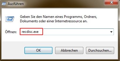 Recovery CD erstellen für Windows 7 recovery
