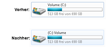 Windows 7 Laufwerksbuchstaben vor dem Namen anzeigen vn