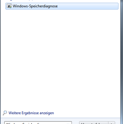 Arbeitsspeicher mit eigene Bordmitteln unter Windows 7 testen windows-speicherdiagnose