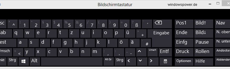 bildschirmtastatur