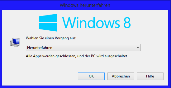 Windows 8 schneller Herunterfahren unbenannt4