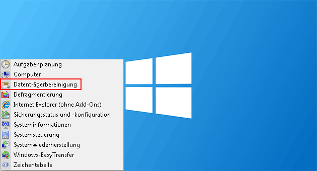 Datenträgerbereinigung versteckte Option aktivieren datentraegerbereinigung