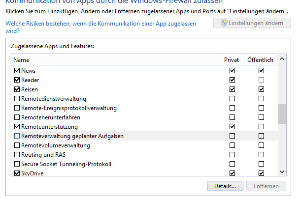 Kommunikation von Apps Einstellungen ändern Windows 8 unbenannt8