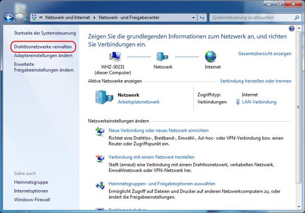 Windows 7/8 Drahtlos Netzwerk Passwort auslesen win7_3