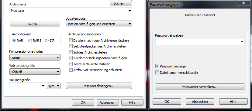 Dateien mit WinRar verschlüsseln unbenannt7 - Dateien mit WinRar verschlüsseln