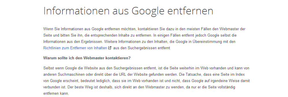 Google Sucheinträge löschen lassen Anleitung informationen-aus-google-entfernen