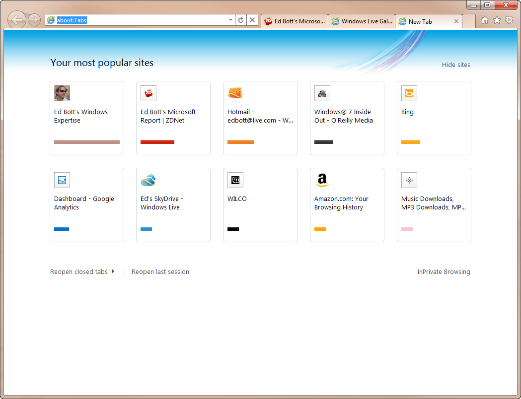 Internet Explorer Startseite als neuen Tab einstellen post-331-129063121745