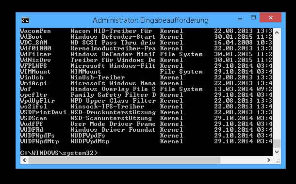 Treiber Informationen per Eingabeaufforderung anzeigen lassen treiber-informationen-per-eingabeaufforderung-anzeigen-lassen
