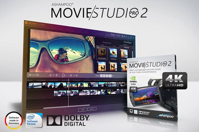 Ashampoo® Movie Studio Pro 2 Profi-Videobearbeitung mit Dolby Digital, 4K und Turbo-Konvertierung ashampoo-movie-studio-pro-2