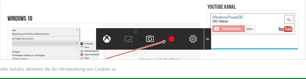 Windows 10 Bildschirm aufnehmen unbenannt