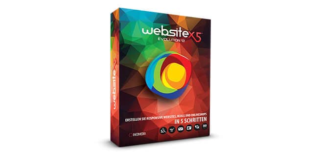 WebSite X5 Evolution 12 - Webseiten erstellen ohne Programmierkenntnisse + 3 Lizenzen zu gewinnen website-x5