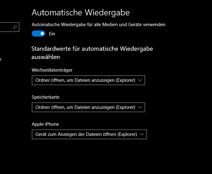 Windows 10 autom. Wiedergabe Standardwerte einstellen unbenannt-2