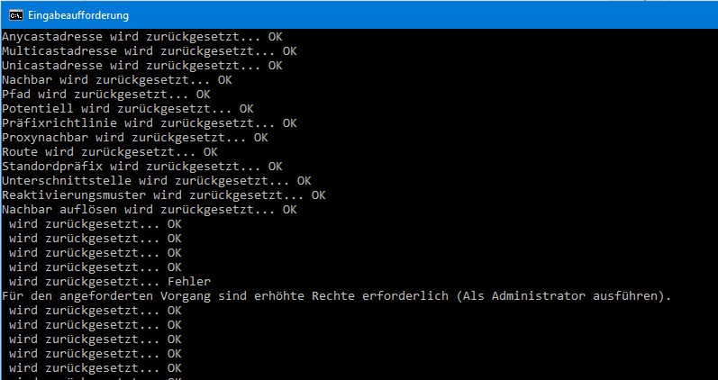 Windows 10 TCP/IP zurücksetzen unbenannt