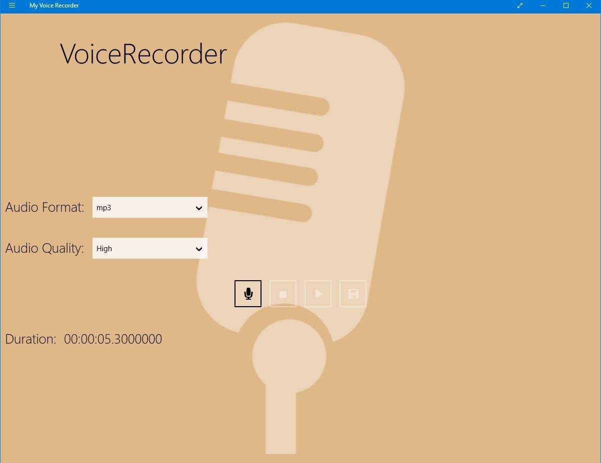 Windows 10 Voice Recorder voice - Windows 10 Voice Recorder
