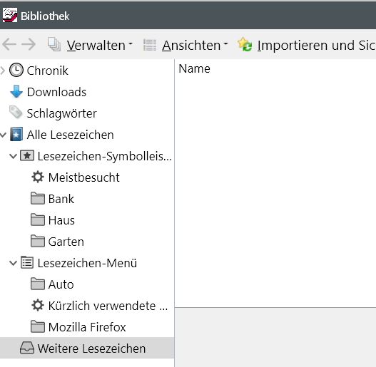 Firefox Den Lesezeichenordnern ein anderes Icon vergeben lesezeichen verwalten - Firefox Den Lesezeichenordnern ein anderes Icon vergeben