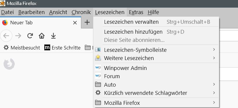 Firefox Den Lesezeichenordnern ein anderes Icon vergeben lesezeichenmenu - Firefox Den Lesezeichenordnern ein anderes Icon vergeben