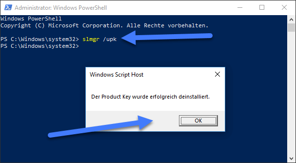 Windows 10 Lizenz deinstallieren und auf anderen Computer übertragen