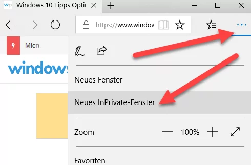 Edge Browser In Private Modus Starten – Leo Löwchen