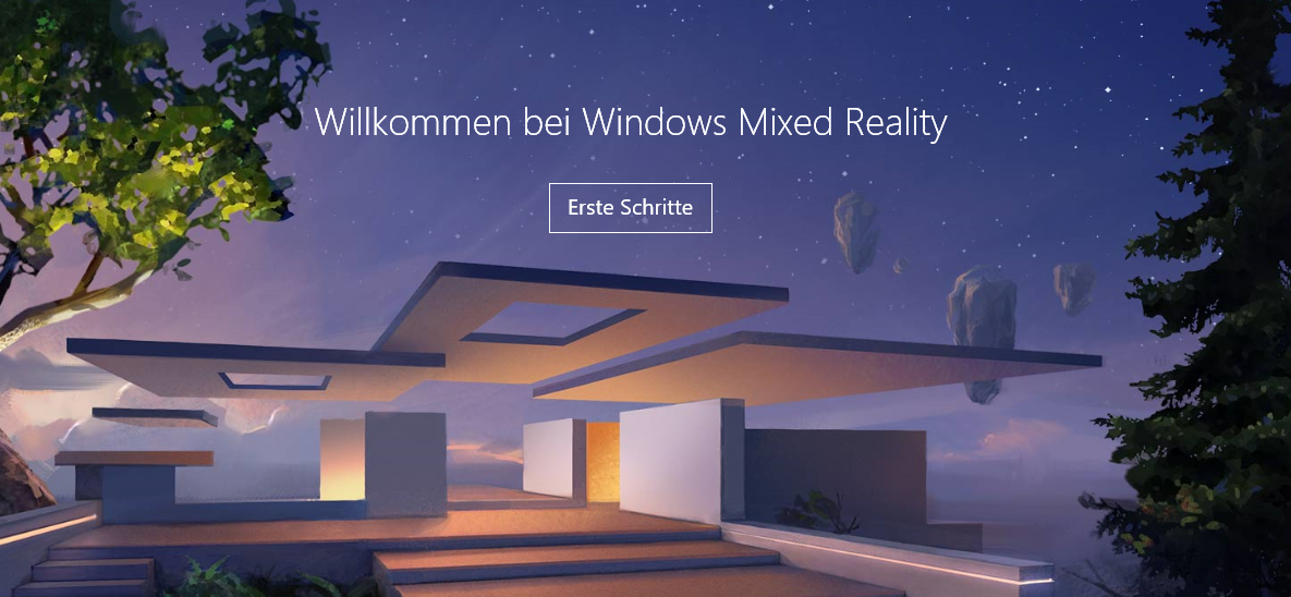 Windows 10 Mixed Reality ins Einstellungsfenster einfügen erste-schritte