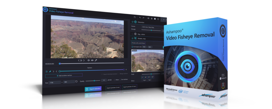 Ashampoo® Video Fisheye Removal - Wir verlosen 5 Lizenzen titelbild