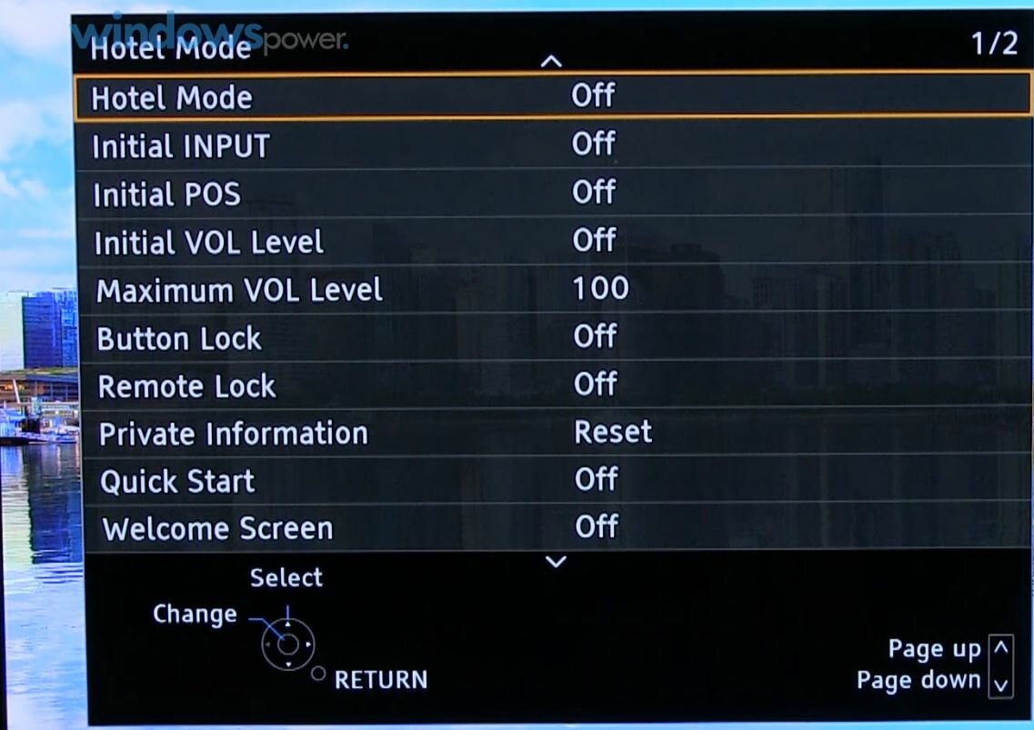 Panasonic TV Hotel Mode aktivieren