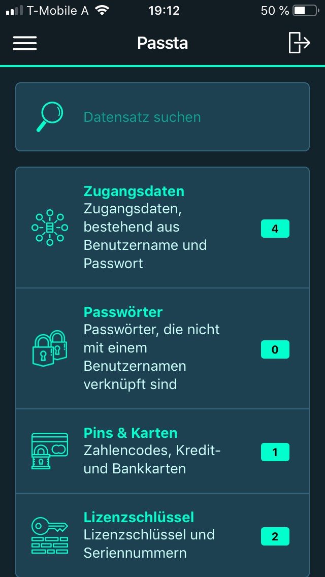Passta der Passwort Manager