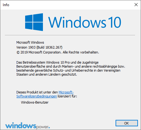 windows version anzeigen