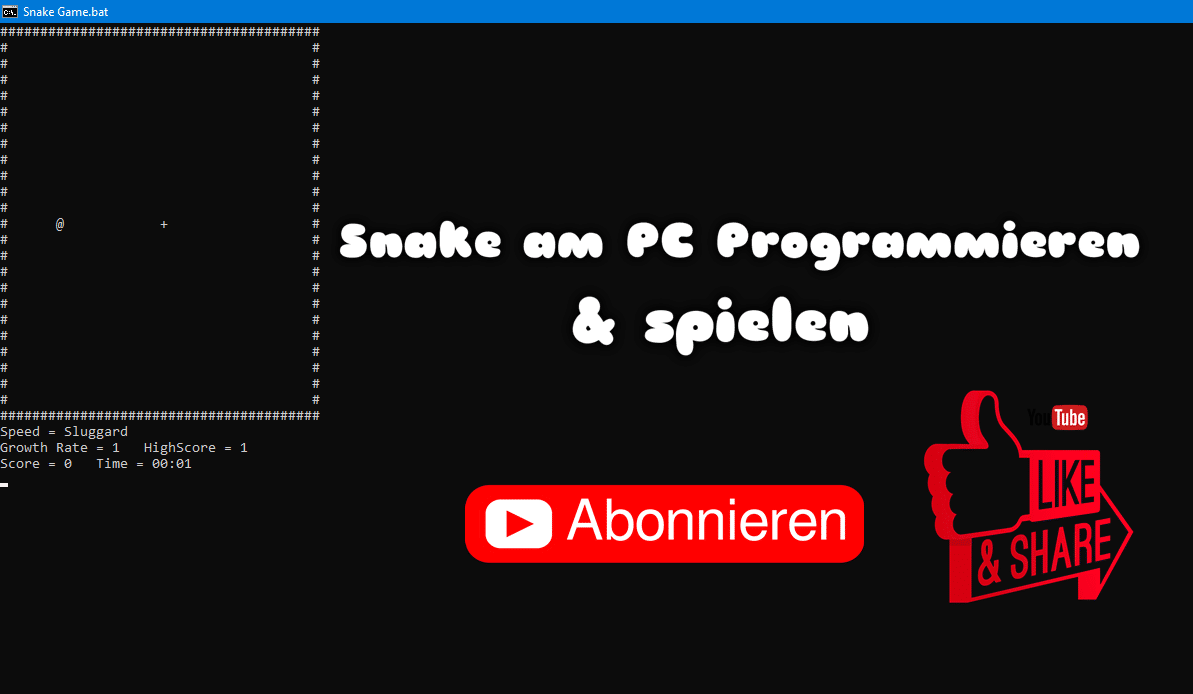 Mit Editor Snake Spiel erstellen und spielen unbenannt-2