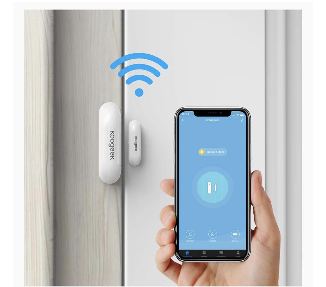 Koogeek WiFi Tür & Fenster Sensor für 12,99€ statt 17,99