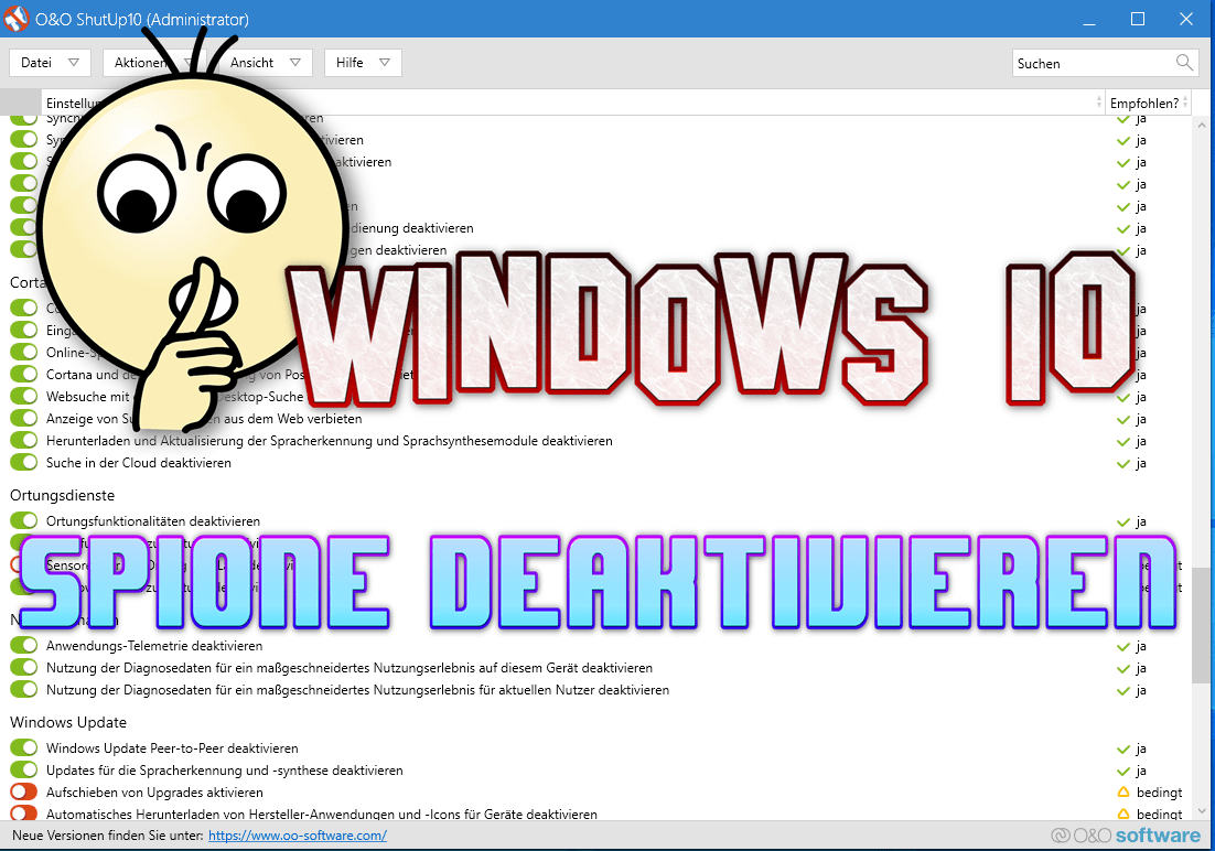 Windows 10 Spione deaktivieren - O&O ShutUp10 unbenannt-min
