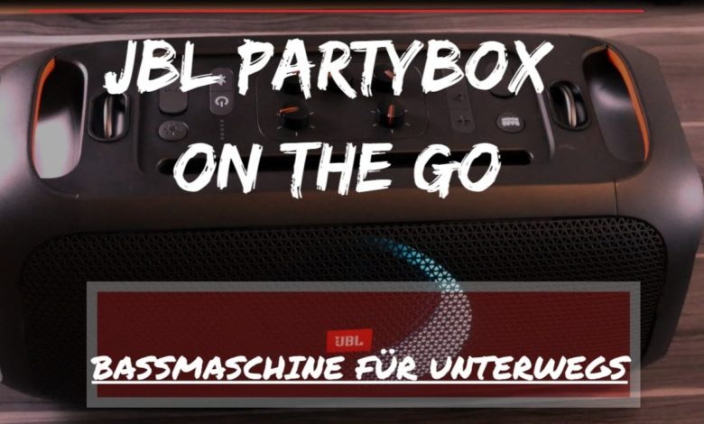 JBL Partybox on the GO Bassmaschine fuer Unterwegs