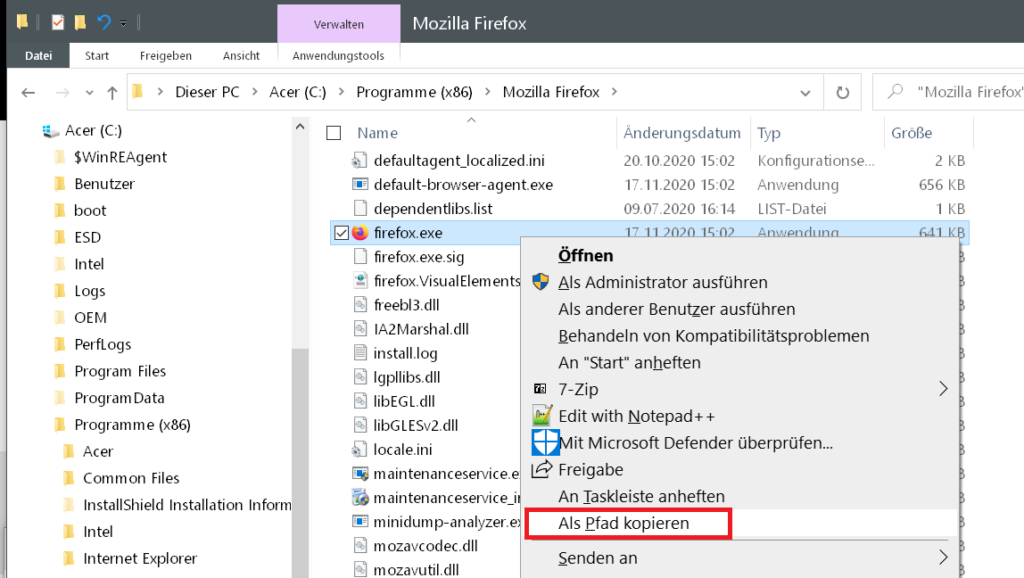 Windows 10 Programm ins Rechtsklick Kontextmenü vom Desktop einfügen Windows 10 Programm ins Rechtsklick Kontextmenü vom Desktop einfügen