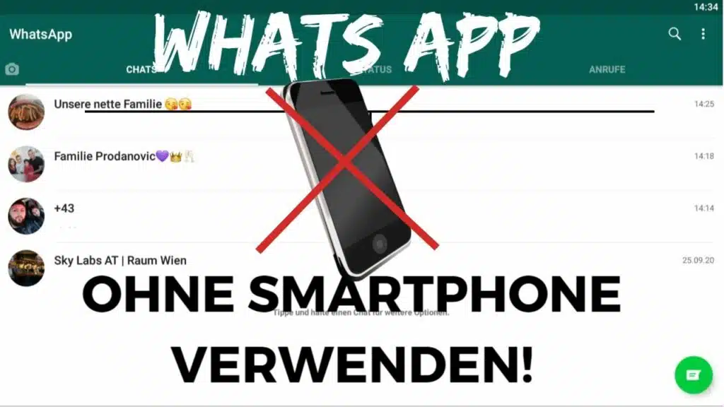 WhatsApp OHNE Smartphone verwenden