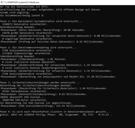 Festplatte reparieren mit Windows 10 - so geht's