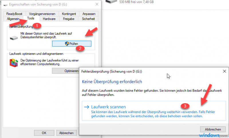 USB-Fehlermeldung: Bei diesem Laufwerk liegt ein Problem vor