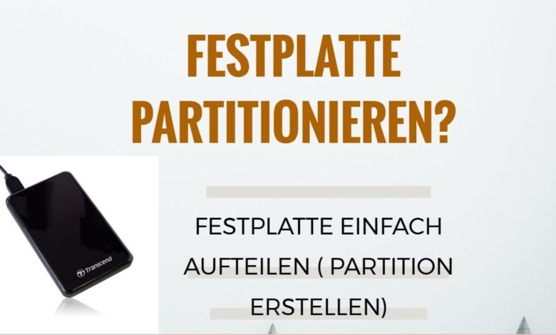 Festplatte partitionieren Tutorial